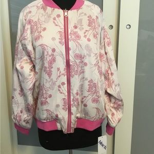 Bomber jacket reversible to solid pink 👍